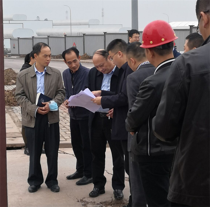 经开区主任蒲成明一行领导来我司项目视察